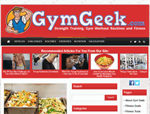 Tablet Screenshot of gymgeek.com